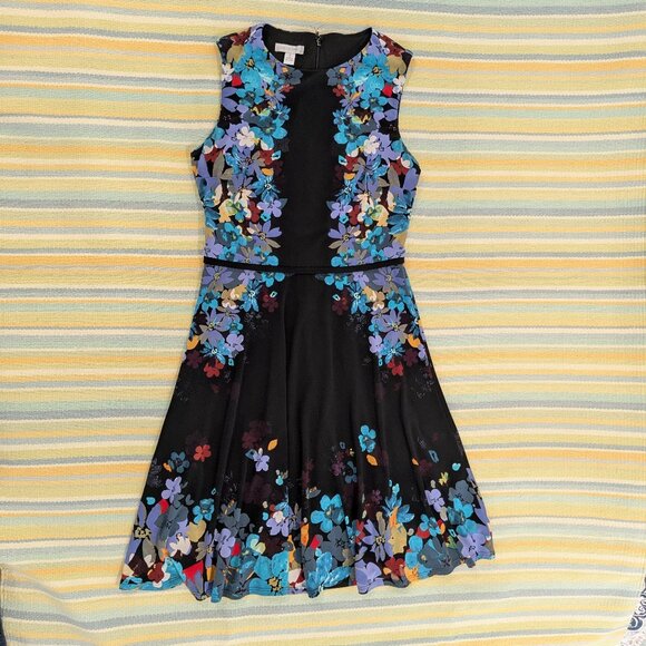 ⭐ London Times Floral Sheath Dress Size 2 - Picture 1 of 9